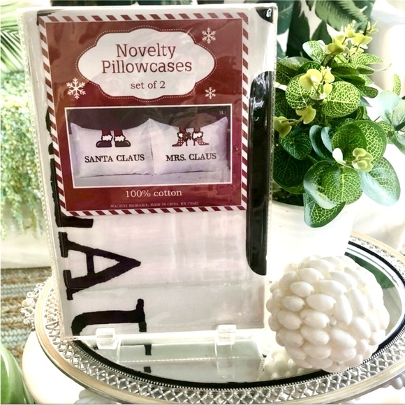 NIP! 🧑🏻‍🎄🎅🏼Santa Clause & Mrs Clause Standard Christmas PILLOWCASES - Picture 1 of 4